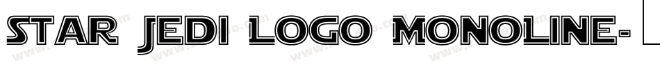 Star Jedi Logo MonoLine字体转换